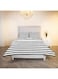 Box Malta 3-Pieces Stripe Printed Cotton Queen King Duvet Cover Set 220 x 220 cm