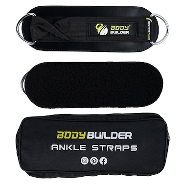 Body Builder Leather Ankle Strap, 1 Piece