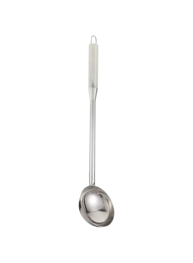 Raj Stainless Steel Laddle, 36 cm, RSSL05, Deep Ladle Soup , Milk Ladle , Curry Ladle