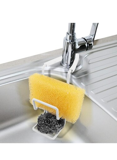 Kitchen Sink Caddy Sink Sponge Holder for Sink Organizer, Faucet Rack Shower Tray, Fix Around Faucet