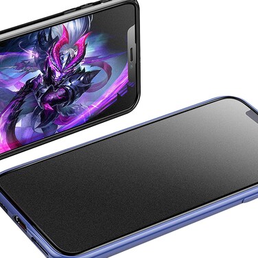 Muzz (2 Pack) IPhone XR/11 6.1" Matte Screen Protector, 3D Anti-Fingerprint Tempered Glass, for IPhone 11/Xr (Upgraded) Set of 2 (iPhone 11 (6.1"))