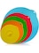Khazna 5 Pack Reusable Silicone Suction Lids, Heat Resistant Microwave Cover for Food Covers Lids for Cups, Bowls, Plate, Pots, Pans, Skillets, Stove Top, Oven, Fridge, BPA Free - Multi