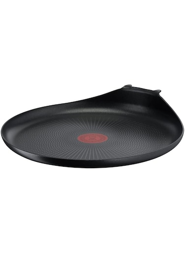Tefal Ingenio L1461004 L1461004 Crepe Pan, 27 cm, Non-Induction, Non-Stick Coating, Stackable, Dishwasher-Safe, Easy Plus, Black