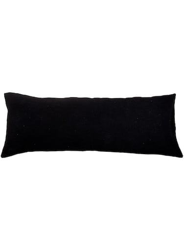 Trade Star Solid Black Pillow Cover 100% Cotton Boho Decorative Pillow Cover Large Bedding Decor Authentic Mudcloth Cooling Back Rest Lumbar Pillowcase for Chair Living Room Decor