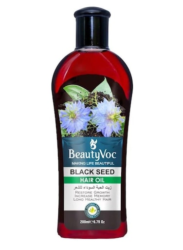 BeautyVoc, Black Seed Hair Oil &ndash; For Hair Growth &amp; Scalp Nourishment, 200ml