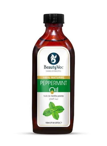 BeautyVoc Pure Peppermint Oil &ndash; Refreshes Skin &amp; Relieves Fatigue &ndash; 150ml