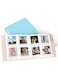 XUMIUZIY 288 Pockets Photos Album, 3 Inch 288 Pockets Mini Film Photo Album, Large Capacity Multifunction PU Leather Photo Album for Photos, Tickets and Bank Cards (Blue)