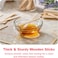 200 4.5 Inch Wooden Multi-Purpose Popsicle Sticks for Crafts, ICES, Ice Cream, Wax, Waxing, Tongue Depressor Wood Sticks
