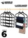 Pack of 6 Non-Slip Clothes Hangers with 4 layers, The Ultimate Space-Saving Solution for Organizing Trousers, Skirts, Coats, Dresses, and Tank Tops Effortlessly.