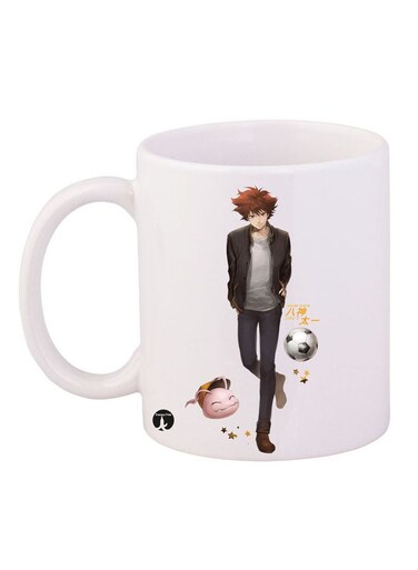 Anime Digimon Printed Mug White/Black/Beige