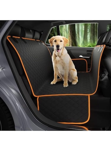SYOSI Dog Car Seat Cover, 145x137cm Waterproof Scratchproof Nonslip Dog Hammock with Side Protection, Durable Car Boot Liner Protector with Universal Size Fits for Cars Trucks SUV
