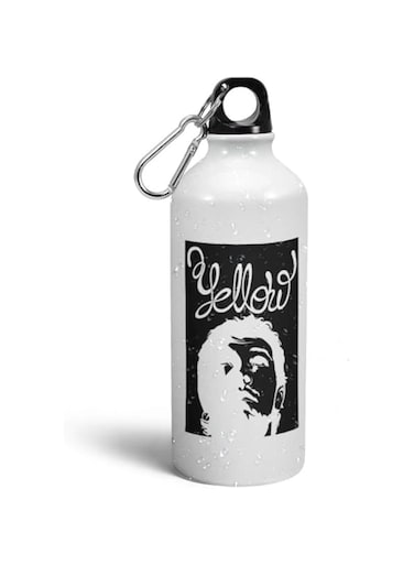 Prink Coldplay Yellow Song Water Bottles   Coldplay Sipper Bottles   Yellow Coldplay Song Bottles   Rock Band Sipper Bottle   Printed Sipper Bottle for Coldplay Fans  600 ml