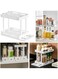 ANTOLE Spice Rack,Multi-function Kitchen Rotating Spice Rack Organizer, Durable Anti-Slip Storage Shelf for Countertop Kitchen Storage Shelf