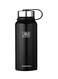 Steel Vacuum Thermos Water Bottle Black 1100ml