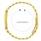 Replacement Strap For Google Fitbit Air Metal Case Integrated Pearl Pattern Stainless Steel Watch Band(Gold)