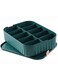 Socks Underwear Drawer Organizer Divider, 10 Cells Plastics Cabinet Closet Organizer Storage Boxes for Clothes, Socks, Lingerie, Underwear, Ties(Green)