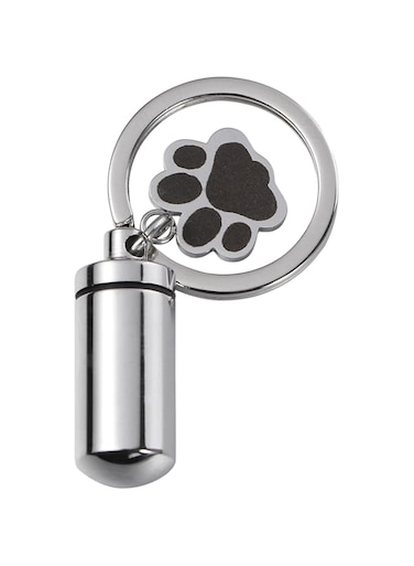 Yardwe Pet Urn Puppy Dog Ashes Remembrance Ornament Personalised Urn Keyring Memorial Necklace Remembrance Puppy Dog Cat Pet Ashes Urn Perfume Bottle Stainless Steel Souvenir
