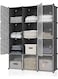 Cube Storage Organizer Cube Storage Shelves Closet Cabinet Shelf Portable Shelving Toy Organizer Cabinet Plastic Dresser Clothes Storage Cubes