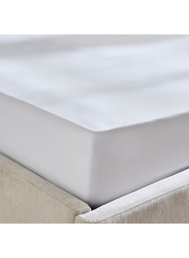 Box Derby Solid Microfiber Single Fitted Sheet - 90x190+20 cm
