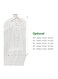 Hanging Garment Storage Bag for Wardrobe with Full Zipper White