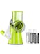 Slicers - Mandolin Slicer Vegetable Cutter Manual Vegetable Spiral Slicer Cheese Grater Clever Vegetable Chopper Kitchen Tool (green)