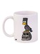 Bird Printed Coffee Mug White/Grey/Yellow 11ounce