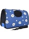 Portable Pet Carrier for Cats &amp; Dogs - Foldable Shoulder Messenger Bag, Lightweight Travel Backpack, Comfortable Pet Bag for Outdoor, Dog &amp; Cat Tote with Blue Bear Design