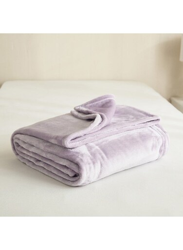 Box Lavender Micro Flannel Blanket for Kids