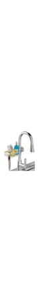 BFDYY Sponge Holder Over Faucet Kitchen Sink Caddy Organizer, Stainless Steel Detachable Hanging Faucet Drain Rack for Bathroom, Scrubbers, Soap, Chrome