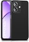 Case for Oppo A3 4G/5G, Oppo A3X 4G/5G, A60 5G, A40 4G, Liquid Gel Rubber Bumper Case with Soft Microfiber Lining Cushion Slim Hard Shell Shockproof Protective with Camera Protection Cover (Black)