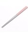 DOCAT Metal Chopsticks, Lightweight Chopsticks Stainless Steel Chopsticks Reusable Chopsticks for Sushi Noodles, 23 cm-1 Pairs (Pink)
