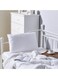 Box Striped Cushion Microfiber White 65x40cm