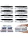 Bed Sheet Organizer Bands, Elastic Sheet Straps and Storage Keepers for Bedding Sets, Stretchable Linen Labels for Neat Closet Bedroom Dorm and Laundry Organization, 8 Pieces Set