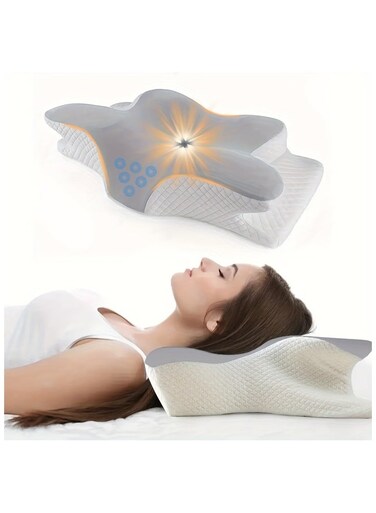Cervical Pillow &acirc;&euro;&ldquo; Slow Rebound Cool Soft Foam, Ergonomic Orthopedic Contour Neck Support Pillow for Side, Back &amp; Stomach Sleeping &acirc;&euro;&ldquo; Breathable &amp; Machine Washable Cover &acirc;&euro;&ldquo; Ideal for Pain Relief &amp; Deep Sleep, Perfect Gift for Parents and Girlfriends