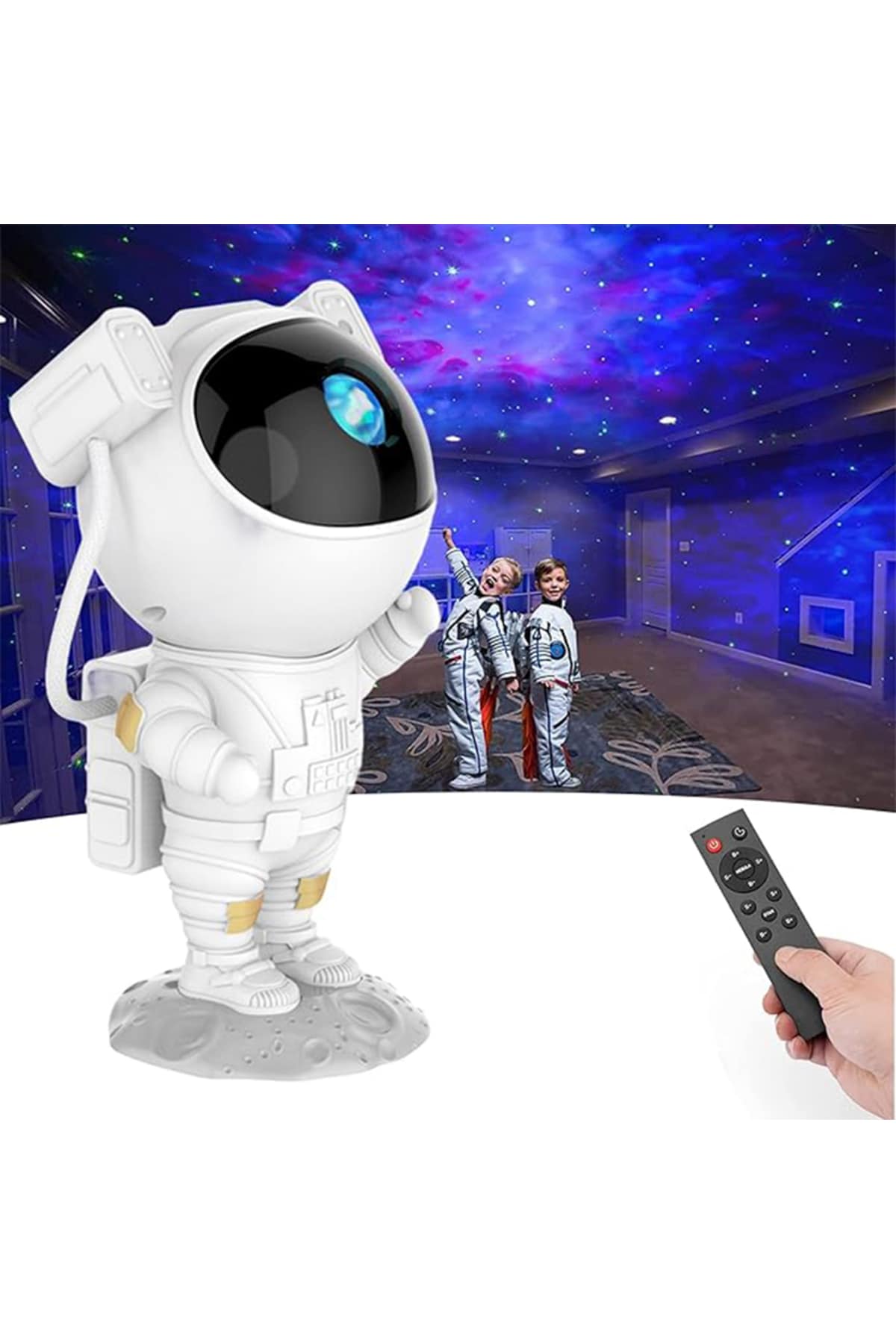 hausberry Hausberry Astronaut Galaxy Projector Night Light