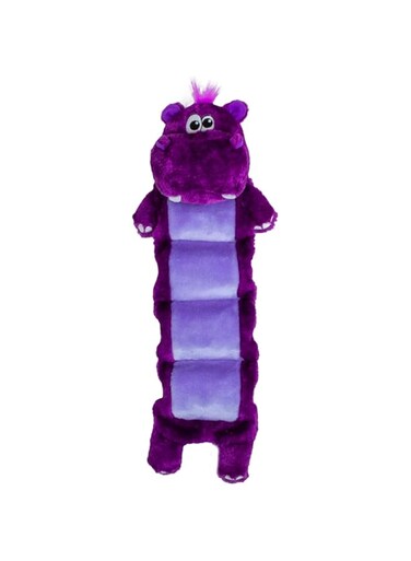 Outward Hound Squeaker Palz Invincibles Plush Dog Toy by Outward Hound, 5 Squeakers, Hippo