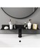 Azonee Bathroom Shelf, Acrylic Bathroom Shelf Organizer Over the Faucet, Over the Sink Shelf Bathroom Decor, Wall Mounted No Drilling Carbon Steel Shower Shelves, Suitable for Bathroom, Kitchen