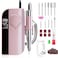 Portable Electric Nail Drill - 35000 RPM Professional Rechargeable E-File Manicure Kit

