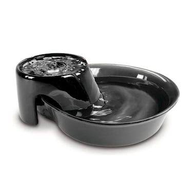Pioneer Pet Ceramic Fountain - Big Max Style - BLACK 128oz (3.8 L)
