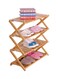 Bamboo 4 Tier Organizer Storage Shelf Brown 50cm