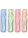 Reusable Travel Utensils Set with Case,4 Sets Wheat Straw Reusable Spoon Knife Forks Tableware, Cutlery Set for Lunch Box for Adults Kids