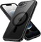 Magnetic Case for iPhone 16e 6.1-Inch 2025 Compatible with MagSafe, Shockproof Phone Bumper Cover, Anti-Scratch Clear Back (Black)