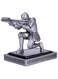 POPSOUQ Resin Soldier Executive Knight Pen Holder - Personalized Desk Accessory Pen Stand for A Gift - Decorative Pencil Holders Desk Organizer