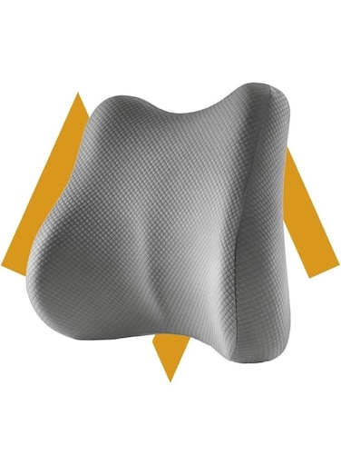 Premium Lumbar Support Cushion - Orthopedic Memory Foam Back Support for Office Chair, Gaming Chair and Car Seat, Comfortable Ergonomic Cushion for Lower Back Relief and Daily Sit