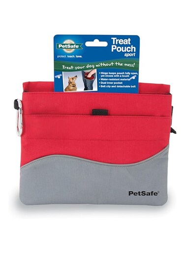 PetSafe Treat Pouch Sport- Durable, Convenient Dog Training Accessory, Standard, Red