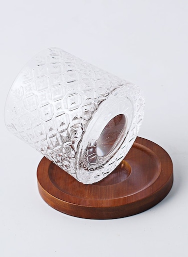 Glass With Holder Clear 11x11x9.5cm