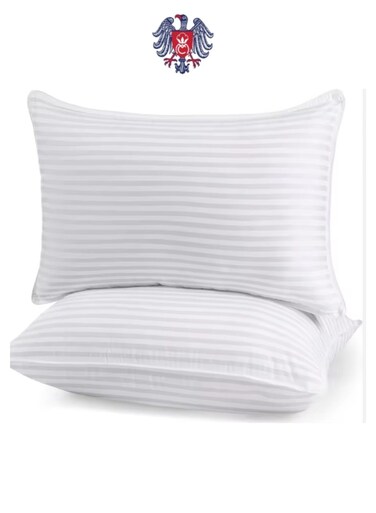 Cotton 1000 Gram Microfiber Stripe Pillow 50x70 cm &acirc;&euro;&ldquo; Soft Support Comfortable Sleeping Bed Pillow