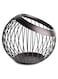 Stainless Steel Metal Coffee Stand Large Capacity Coffee Bag Storage Box (Black)