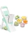 Excefore 5-in-1 Vegetable Chopper &amp; Mandoline Slicer with Container - Versatile Cutter for Onion, Potato, Salad, Apple, Carrot, and Meat - 5 Blades for Effortless Food Prep
