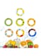 Fruit Fragrance Pods for Water Bottle, Fruit Fragrance Rings Scent Pods, Portable 0 Sugar Water Cup Scented Pods, Water Bottle Scented Accessory for Daily Exercise Boost Drinking Water (7 Flavors)